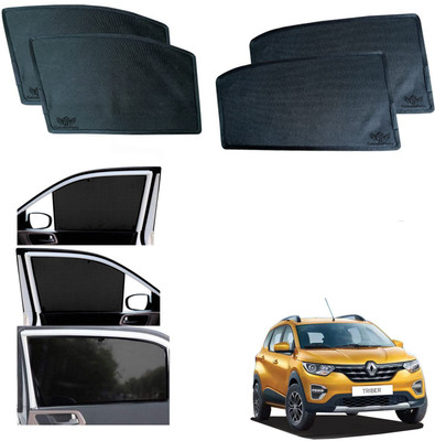 CuboDePlato Side Window Sun Shade For Renault Triber(Black)