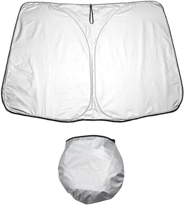 Ecomology Windshield Sun Shade For Universal For Car(White)