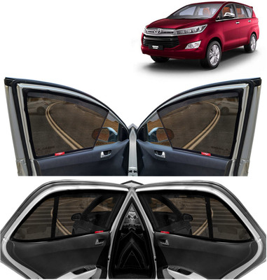Kingsway Side Window Sun Shade For Toyota Innova Crysta(Black)