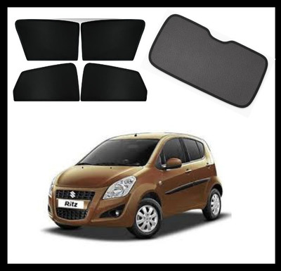 RAKRISH Rear Window, Side Window Sun Shade For Maruti Suzuki Ritz(Black)