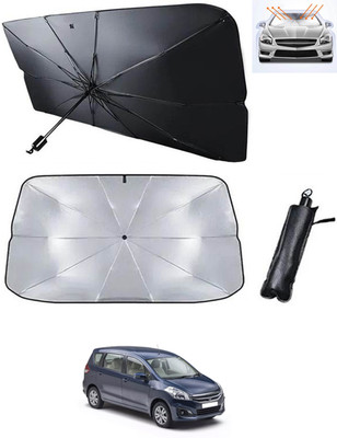 RKPSP Windshield Sun Shade For Maruti Suzuki Universal For Car(Black, Silver)