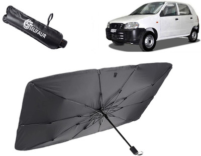 Selifaur Dashboard, Rear Window, Sun Roof, Windshield Sun Shade For Maruti Suzuki Alto(Black)
