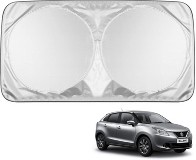 MOCKHE Windshield Sun Shade For Maruti Suzuki Baleno(Silver)