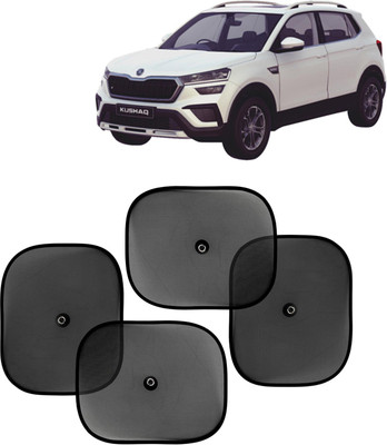 Kingsway Side Window, Rear Window, Windshield Sun Shade For Skoda Kusaq(Black)