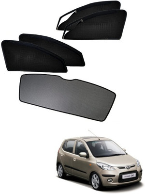 Top Vechile Rear Window, Side Window Sun Shade For Hyundai i10(Black)