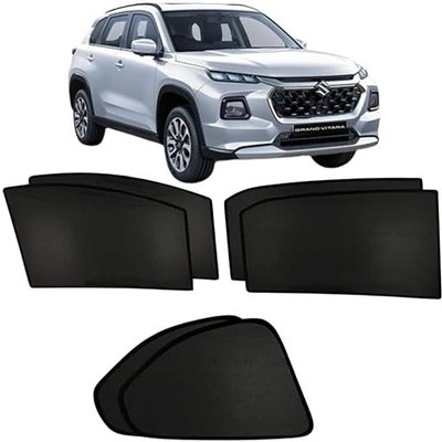 Hoodinter Side Window Sun Shade For Maruti Suzuki Grand Vitara(Black)