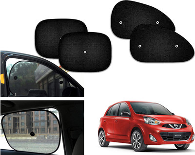 PEEPS STORE Side Window Sun Shade For Nissan Micra(Black)