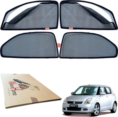 WolkomHome Side Window Sun Shade For Maruti Suzuki Swift(Black)