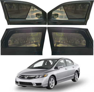 autoluxer Side Window Sun Shade For Honda Civic(Black)