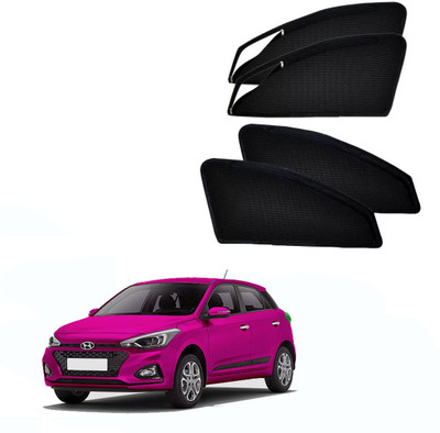HARKRISH Side Window Sun Shade For Hyundai Elite i20(Black)