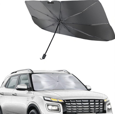 ShopDock Dashboard, Windshield Sun Shade For Universal For Car Universal For Car(Black)