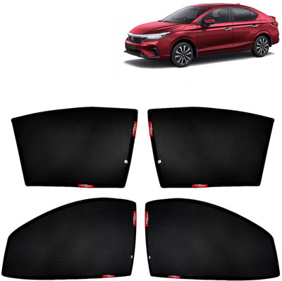 Kingsway Side Window, Rear Window Sun Shade For Honda City(Black)