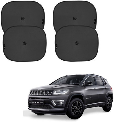 SPREADX Side Window, Rear Window Sun Shade For Jeep Compass(Black)