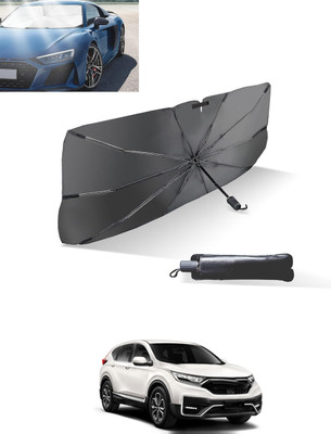 MATIES Windshield Sun Shade For Honda Universal For Car(Black, Silver)