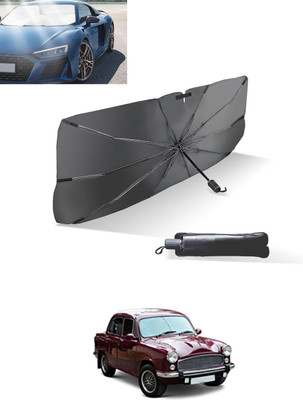 MATIES Windshield Sun Shade For HM Ambassador(Black, Silver)
