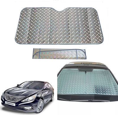 AUTO PEARL Dashboard, Windshield Sun Shade For Hyundai Sonata Fluidic(Grey)