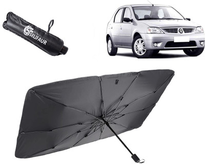 Selifaur Dashboard, Rear Window, Sun Roof, Windshield Sun Shade For Mahindra Logan(Black)