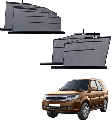 SS Zeeber Side Window Sun Shade For Tata Safari Storme(Black)