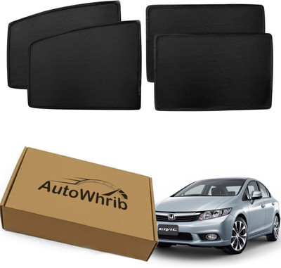 Autowhrib Side Window Sun Shade For Honda Universal For Car(Black)