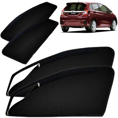 G ILIKA Rear Window, Side Window Sun Shade For Honda Jazz(Black)