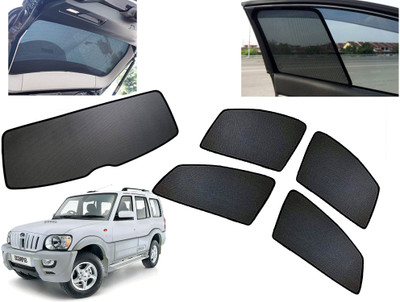 AUTO PEARL Side Window, Rear Window Sun Shade For Mahindra Scorpio(Black)