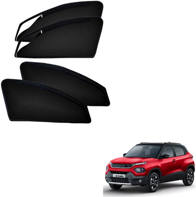 PEEPS STORE Side Window Sun Shade For Tata Punch(Black)