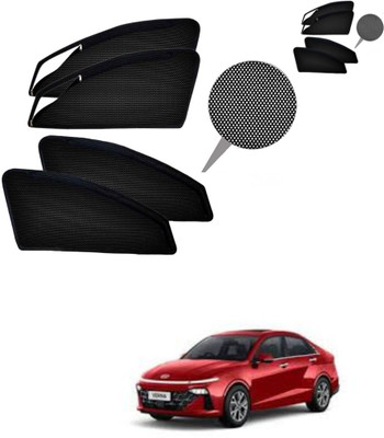 TOP VECHILE Rear Window, Side Window Sun Shade For Hyundai Verna(Black)