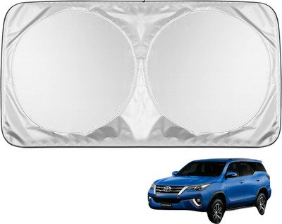 MOCKHE Windshield Sun Shade For Toyota New Fortuner(Silver)