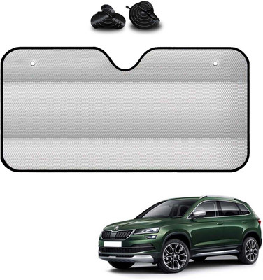 COSMOGEAR Windshield, Dashboard, Rear Window Sun Shade For Skoda Karoq(Silver)