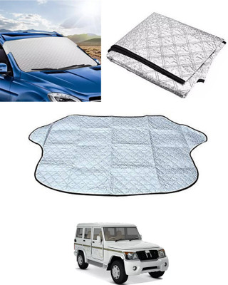 RKPSP Windshield Sun Shade For Mahindra Bolero(Silver)