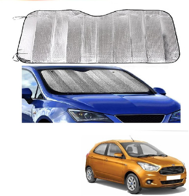 ROSHNEER ENTERPRISES Windshield Sun Shade For Ford Figo(Silver)