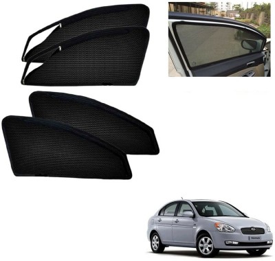 KSPARTS Rear Window, Side Window Sun Shade For Hyundai Verna(Black)