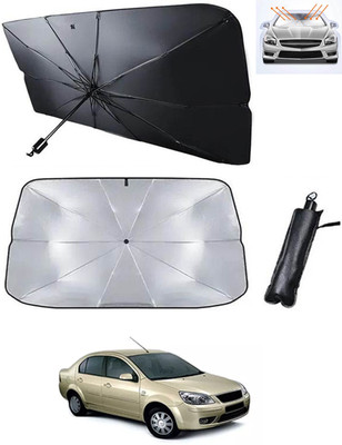RKPSP Windshield Sun Shade For Ford Universal For Car(Black, Silver)
