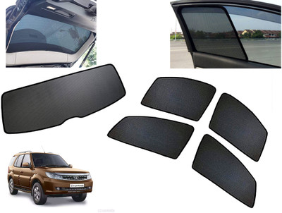 AUTO PEARL Side Window, Rear Window Sun Shade For Tata Safari Storme(Black)