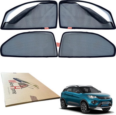 WolkomHome Side Window Sun Shade For Tata Nexon EV(Black)