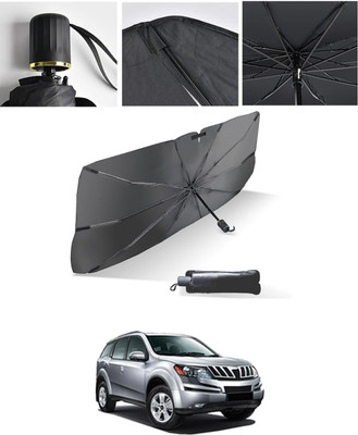 AYW Windshield Sun Shade For Mahindra XUV 500(Black, Silver)