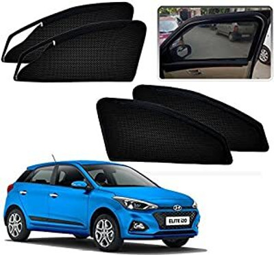 HARKRISH Side Window Sun Shade For Hyundai Elite i20(Black)