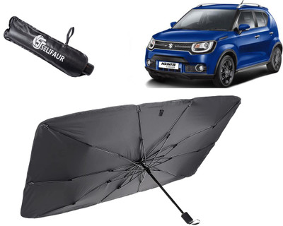 Selifaur Dashboard, Rear Window, Sun Roof, Windshield Sun Shade For Maruti Suzuki Ignis(Black)