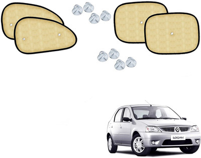 Automotive Prist Side Window Sun Shade For Mahindra Logan(Beige)
