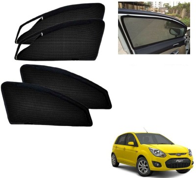 RAKRISH Rear Window, Side Window Sun Shade For Ford Figo(Black)