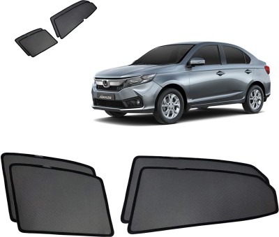 RAKRISH Rear Window, Side Window Sun Shade For Honda Amaze(Black)