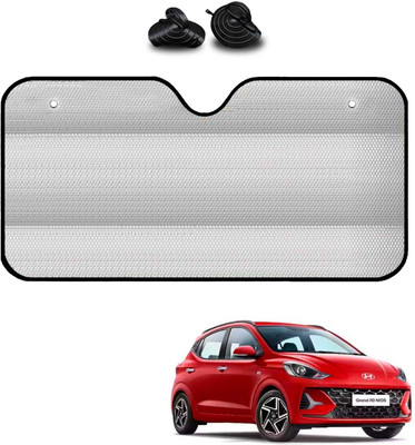 COSMOGEAR Windshield, Dashboard, Rear Window Sun Shade For Hyundai Grand i10 NIOS(Silver)