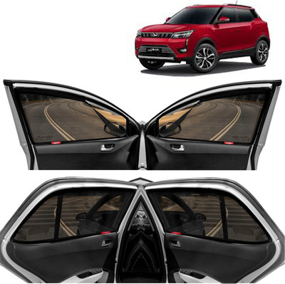 Kingsway Side Window, Rear Window Sun Shade For Mahindra TUV 300(Black)