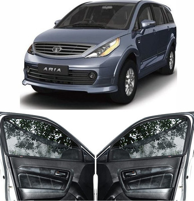 RAKRISH COLLECTION Rear Window, Side Window Sun Shade For Tata Aria(Black)