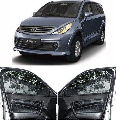 RAKRISH Rear Window, Side Window Sun Shade For Tata Aria(Black)