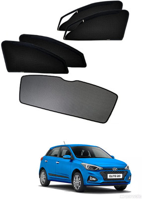 RAKRISH Rear Window, Side Window Sun Shade For Hyundai i20 Elite(Black)