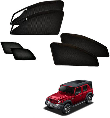 HARKRISH Side Window Sun Shade For Mahindra Thar(Black)