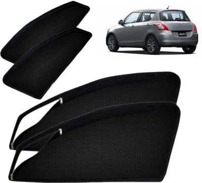 GATIMAN Rear Window, Side Window Sun Shade For Maruti Suzuki New Swift(Black)