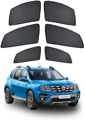 RAKRISH Rear Window, Side Window Sun Shade For Renault Duster(Black)