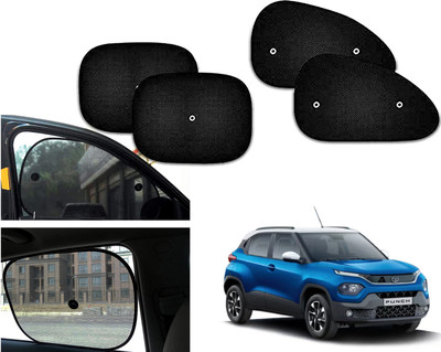 PEEPS STORE Side Window Sun Shade For Tata Punch(Black)